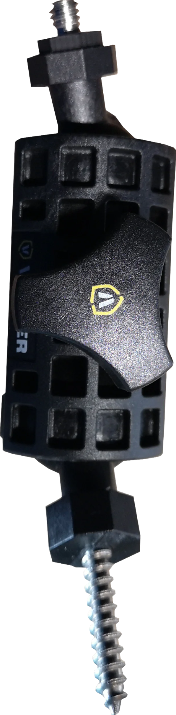 Rear view of Vosker V-MT360 bracket showing full back surface and mounting screw aligned vertically