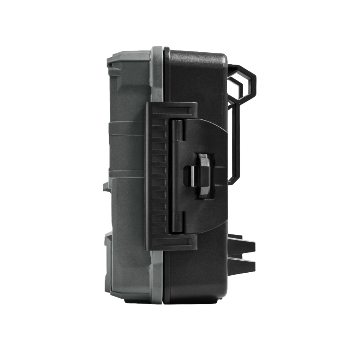 Left-side view of SPYPOINT Force-48 trail camera with latch